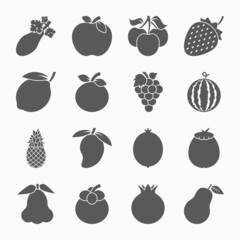 fruit icon, fruits icon set