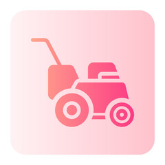 Lawnmower gradient icon