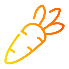 carrot gradient icon