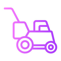 Lawnmower gradient icon