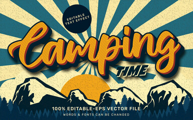 Vintage nature text effect