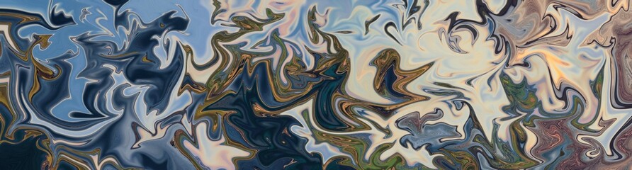 Abstract art panorama