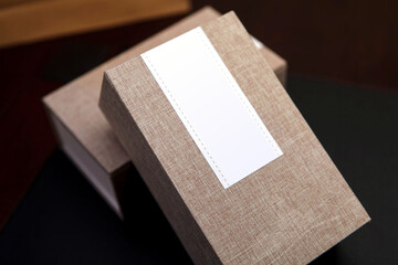 Tea gift carton packaging blank design kraft paper bag