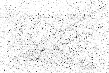 Black blobs isolated on white. Ink splash. Brushes droplets. Grainy texture background. Digitally generated image. Vector illustration, EPS 10.