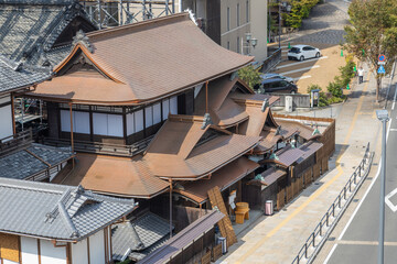 工事中の道後温泉本館