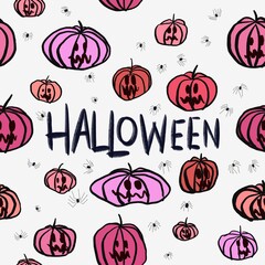 Halloween card illustration 