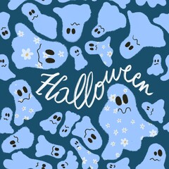 Halloween ghost card