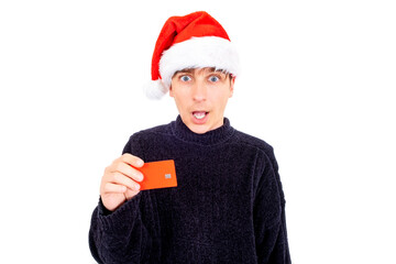 Young Man with a Bank Card