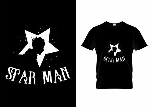 Star Man t-shirt design