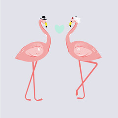 flamingo wedding