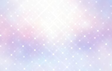 Brilliance twinkles sky white pink lilac iridescent soft background. Winter holidays amazing glittering template for Xmas and New Year decor.