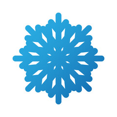 Snowflake. Vector illustration isolated on white background.