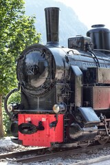 Obraz premium Locomotive of the Val Gardena train. South Tyrol, Italy