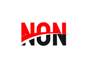 NON Letter Initial Logo Design Vector Illustration