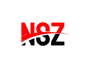 NSZ Letter Initial Logo Design Vector Illustration