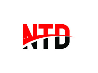 Obraz premium NTD Letter Initial Logo Design Vector Illustration