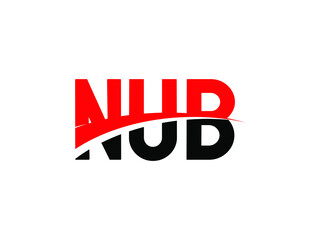 NUB Letter Initial Logo Design Vector Illustration