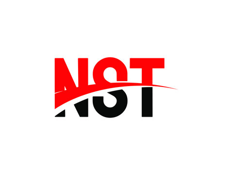 NST Letter Initial Logo Design Vector Illustration