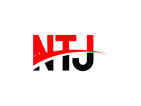 NTJ Letter Initial Logo Design Vector Illustration