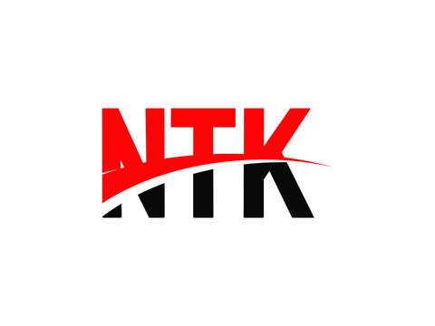 NTK Letter Initial Logo Design Vector Illustration