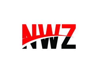 Obraz premium NWZ Letter Initial Logo Design Vector Illustration