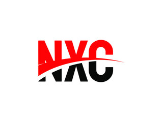 NXC Letter Initial Logo Design Vector Illustration