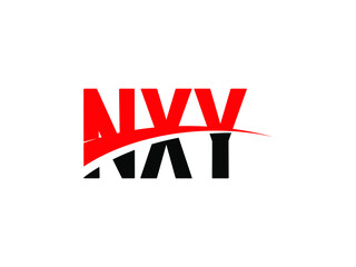 NXY Letter Initial Logo Design Vector Illustration