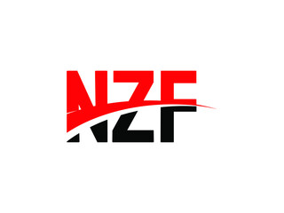 NZF Letter Initial Logo Design Vector Illustration