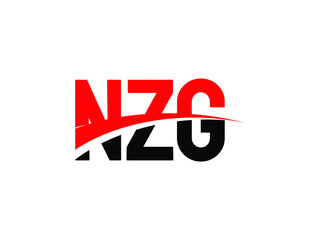NZG Letter Initial Logo Design Vector Illustration