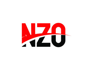 NZO Letter Initial Logo Design Vector Illustration