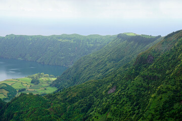 amazing landscape on the azores islands