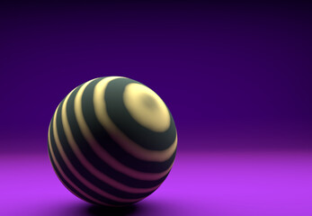 3d render of a ball
