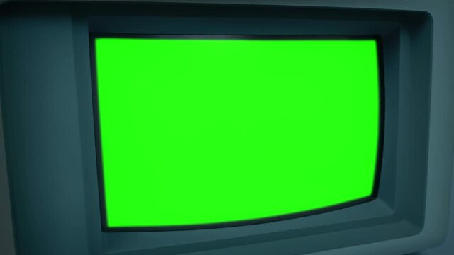 TV Monitor Turns On And Off Greenscreen
