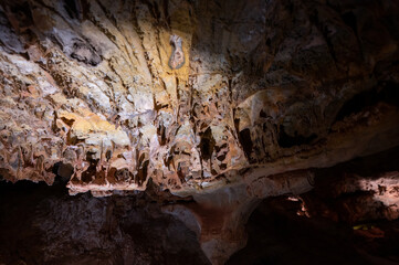 Boxwork formation inside Wind Cave National Park in the Black Hills of South Dakiota