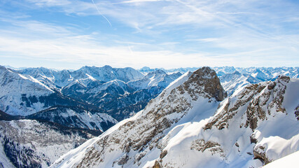 Perfect sunny winter weather in the mountains