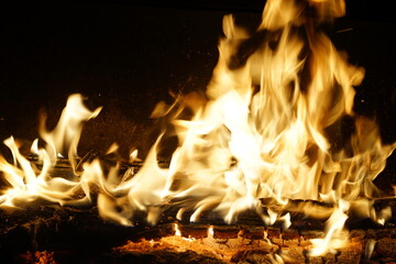 Fototapeta premium background burning fire