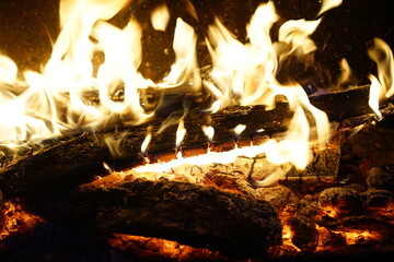 Fototapeta premium background burning fire