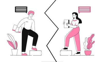 Difference of opinions between gender concept