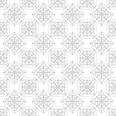 Geometric seamless pattern black and white