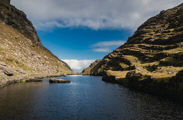 View over valley in Killarney National Park, Republic of Ireland