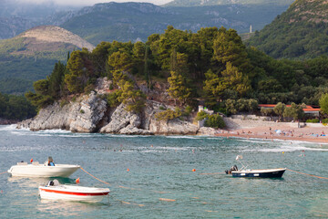 Beach of Svety Stefan, Montenegro