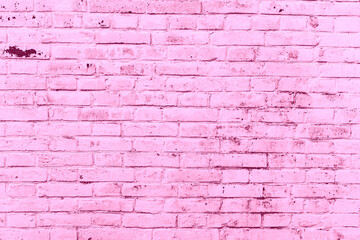 Texture of a brick wall with cracks and scratches which can be used as a background