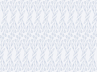 elegant and beauty outline seamless floral flower and branch pattern