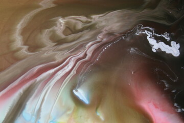 close up of chocolate abstract on surface