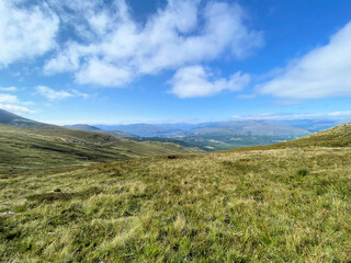 A view of the Scottish Highlands at the Nevis Range