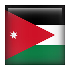 Jordan Square Country Flag button Icon