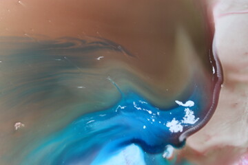 abstract mixing color in water