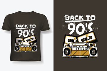 Back 90s T-Shirt Vector Design