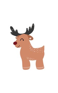 Christmas deer, cute deer, deer for christmas