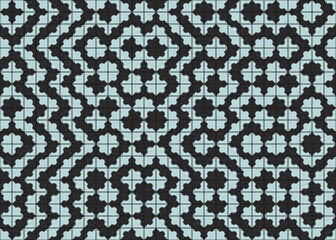 Abstract Geometric Pattern generative computational art illustration